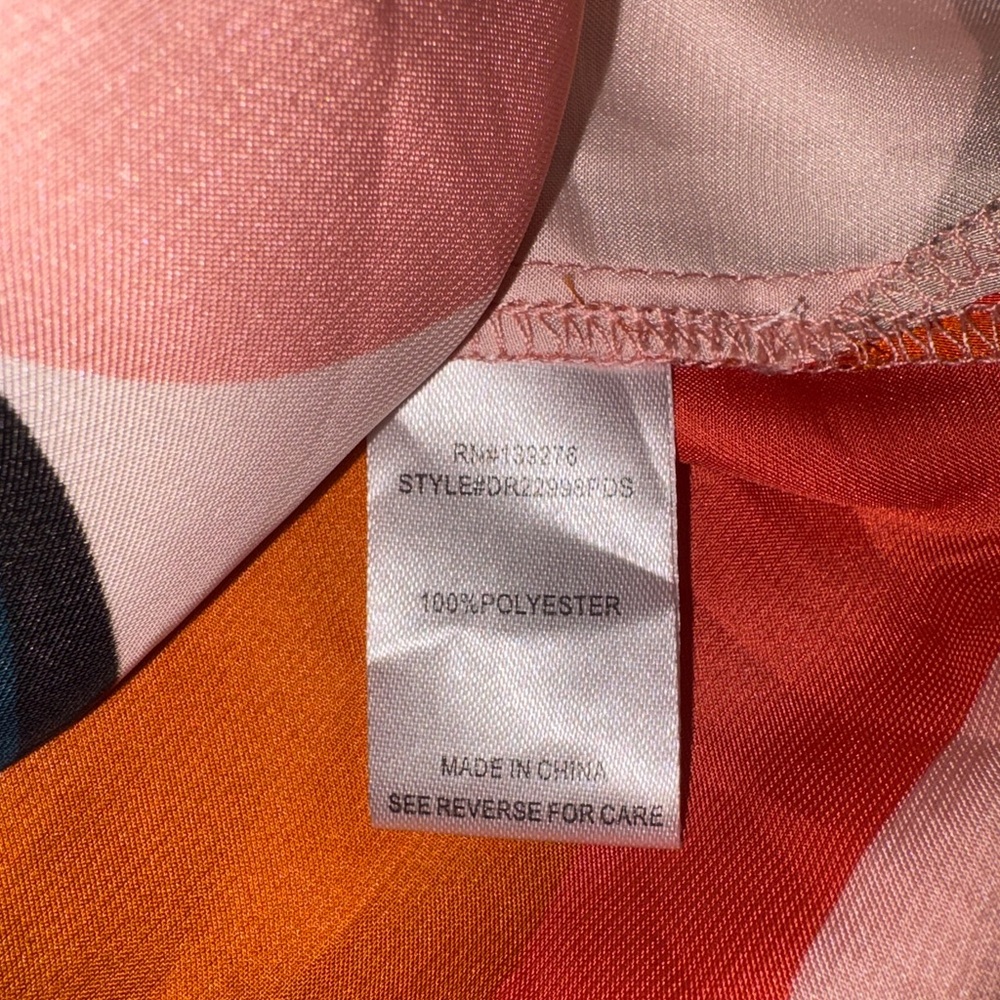 NWOT Colorful Abstract Button-Up Shirt - Picture 6 of 6